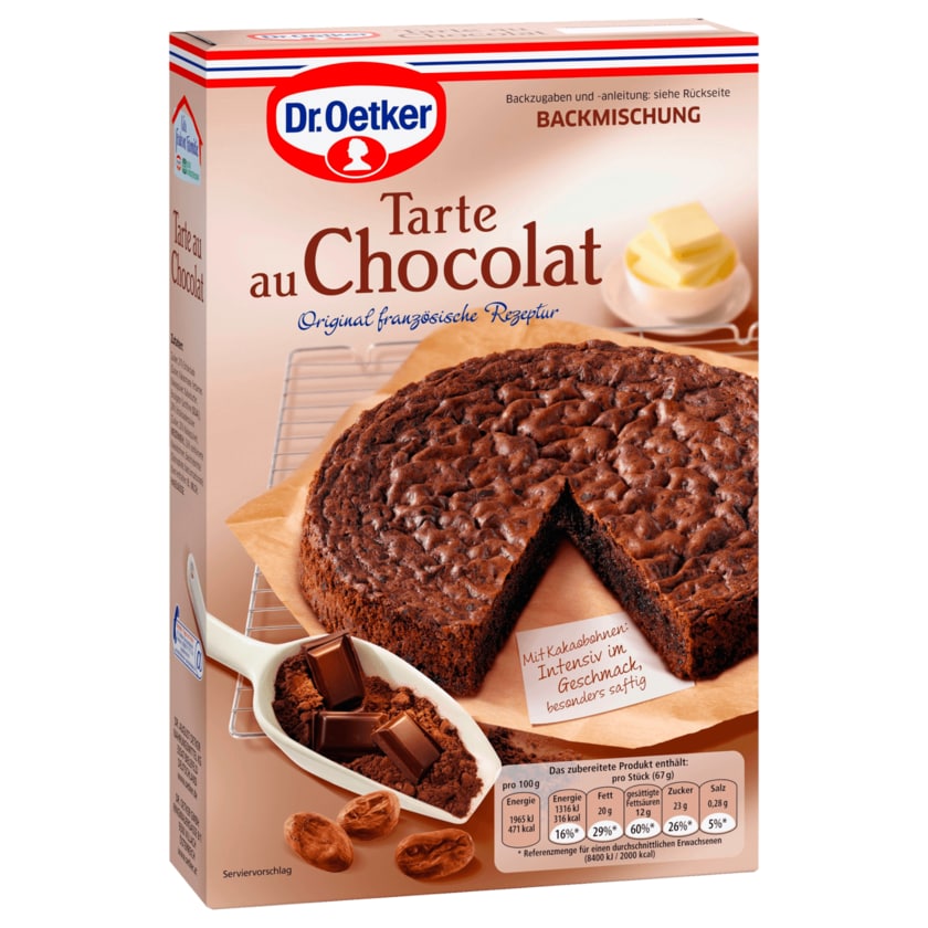 Dr. Oetker Tarte au Chocolat Schokoladenkuchen 470g
